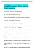 Unit 3 properties characteristics and safe handling of fuel gases Exam and Correct Answers&period;