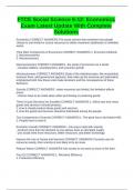 FTCE Social Science 6-12&colon; Economics Exam Latest Update With Complete Solutions