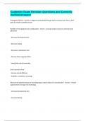 Guidewire Exam Revision Questions and Correctly Verified Answers