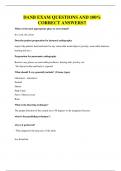 DANB EXAM QUESTIONS AND 100&percnt; CORRECT ANSWERS