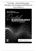 Test Bank For Dental Radiography Principles And Techniques&comma;&lpar; 6th Edition 2024&rpar;&comma; By Joen Iannucci &comma;Laura Howerton&vert;&vert;ALL CHAPTERS INCLUDED&vert;&vert;CORRECT ANSWERS WITH RATIONALES