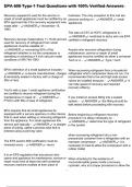 EPA 608 Type 1 Test Questions with 100&percnt; Verified Answers