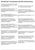 EPA 608 Type 1 Test Questions with 100&percnt; Verified Answers
