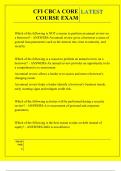 CFI CBCA CORE COURSE EXAM QUESTIONS AND ANSWERS 2025