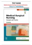 Test Bank for Medical-Surgical Nursing&colon; Concepts and Practice&comma; 6th Edition by Holly K&period; Stromberg &vert;all chapters covered&vert;