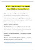 WGU C795 Bundled Tests 2026 Questions and Answers