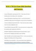 WGU C795 OA Exam 2026 Questions and Answers
