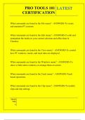 PRO TOOLS 101 CERTIFICATION QUESTIONS AND ANSWERS 2025