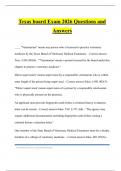 Texas board Exam 2026 Questions and Answers
