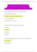 Pharmacology HESI Version 2 Questions and Answers &vert; Latest Version &vert; 2025&sol;2026 &vert; Correct & Verified