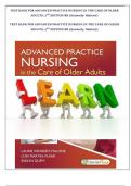 Test Bank Advanced Practice Nursing in the Care of Older Adults 2 ndEdition by Kennedy-Malone