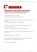 Medication Aide State Test Exam &vert; Practice Questions and Answers for CMA Certification