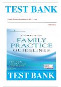 Test Bank for Family Practice Guidelines&comma; 5th Edition &ndash; Jill C&period; Cash &lpar;Complete Exam Questions & Answers&rpar;