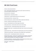 NR 304 Final Exam Questions and Answers Fully Solved