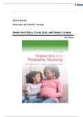 Test Bank For Maternity and Pediatric Nursing&comma; 5th Edition By Susan Ricci Theresa Kyle Susan Carman All Chapters LATEST UPDATE 2025&period;