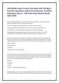 CEN EXAM Latest Practice Test Bank with 150 Most Common Questions with Correct Answers&sol; Certified Emergency Nurse &ndash; CEN Exam Prep Newest Guide 2025-2026