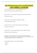 GB 370 Final Exam ACTUAL QUESTIONS  AND CORRECT ANSWERS 