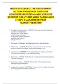 WGU C251 OBJECTIVE ASSESSMENT  ACTUAL EXAM PREP 2025&sol;2026  COMPLETE QUESTIONS AND VERIFIED  CORRECT SOLUTIONS WITH RATIONALES  &vert;&vert; 100&percnt; GUARANTEED PASS   <LATEST VERSION> 