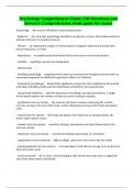 Psychology Comprehensive Exam &vert;182 Questions and Answers &lpar;Comprehensive study guide for exam&rpar;