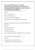 West Coast EMT Block Exam &num;1 &lpar;2025&rpar; comprehensive questions and verified detailed solutions &lpar;MULTIPLE CHOICES&rpar; &vert;complete solutions &vert;A&plus; GRADED &vert;100&percnt; CORRECT&excl;&excl;