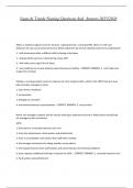 Issues & Trends Nursing Questions And  Answers 2025&sol;2026