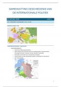 Samenvatting -  Geschiedenis van de Internationale Politiek &lpar;K001404A&rpar;