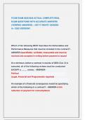FCCM EXAM 2025&sol;2026 ACTUAL COMPLETE REAL   EXAM QUESTIONS WITH ACCURATE ANSWERS                         &lpar;VERIFIED ANSWERS&rpar;  &vert; GET IT RIGHT&excl;&excl; GRADED                                 A&plus; &sol;2025 VERSION&excl;&excl;