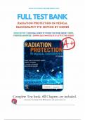 Test Bank For Radiation Protection in Medical Radiography 9th Edition by Sherer