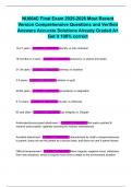 NU664C Final Exam 2025-2026 Most Recent Version Comprehensive Questions and Verified Answers Accurate Solutions Already Graded A&plus; Get it 100&percnt; correct