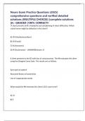 Neuro Exam Practice Questions &lpar;2025&rpar; comprehensive questions and verified detailed solutions &lpar;MULTIPLE CHOICES&rpar; &vert;complete solutions &vert;A&plus; GRADED &vert;100&percnt; CORRECT&excl;&excl;