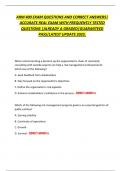 ARM 400 EXAM QUESTIONS AND CORRECT ANSWERS&vert;  ACCURATE REAL EXAM WITH FREQUENTLY TESTED  QUESTIONS &vert;ALREADY A GRADED&vert;GUARANTEED  PASS&vert;LATEST UPDATE 2025&period; 