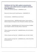 Pathfinder HLZ Test 2025 update&vert; comprehensive questions and verified answers &lpar;complete solutions&rpar; Exam &vert;GRADE A&plus;&excl;&excl;
