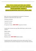 Relias ED RN A EXAM QUESTIONS AND CORRECT  ANSWERS&vert; ACCURATE REAL EXAM WITH FREQUENTLY  TESTED QUESTIONS &vert;ALREADY A  GRADED&vert;GUARANTEED PASS&vert;LATEST UPDATE 2025&period; 