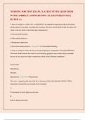 NURSING 3100 TEST EXAM 2 LATEST STUDY QUESTIONS WITH CORRECT ANSWERS 100&percnt; GUARANTEED PASS &vert; RATED A&plus;