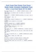 Gold Coast Real Estate Final Exam  Study Guide &lpar;Contains Highlights From Ch's 1&comma; 2&comma;3&comma;4 And Some Of 11&rpar; 2025 