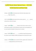 LADWP Electric Station Operator Exam &mdash; 2025&sol;2026 Verified Questions and Study Guide