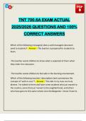 TNT 700&period;6A EXAM ACTUAL 2025&sol;2026 QUESTIONS AND 100&percnt; CORRECT ANSWERS