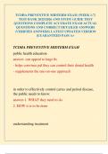TCDHA PREVENTIVE MIDTERM EXAM &lpar;WEEK 1-7&rpar; TEST BANK 2025&sol;2026 AND STUDY GUIDE TEST QUESTIONS COMPLETE ACCURATE EXAM ACTUAL QUESTIONS AND CORRECT DETAILED ANSWERS &lpar;VERIFIED ANSWERS&rpar; LATEST UPDATED VERSION &vert;GUARANTEED PASS A&plus;