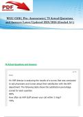 WGU C810&vert; Pre- Assessment&vert; 75 Actual Questions and Answers Latest Updated 2025&sol;2026 &lpar;Graded A&plus;&rpar;
