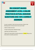 EXAMS PACK&colon;&colon;&colon; RN CONCEPT-BASED ASSESSMENT ACTUAL 2025&sol;2026 Q&A 100&percnt; PASS