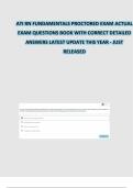 RECENT ATI RN FUNDAMENTALS PROCTORED EXAM DIFFERENT VERSIONS A&comma; B & C LATEST UPDATE THIS YEAR ALL 280 QUESTIONS AND CORRECT DETAILED ANSWERS - JUST RELEASED&excl;&excl;