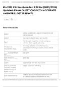 Kin 2501 LSU Jacobsen test 1 EXAM &lpar;2025&sol;2026&rpar; Updated&colon; EXAM QUESTIONS WITH ACCURATE ANSWERS &vert; GET IT RIGHT&excl;&excl;