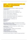 CMRP - CERTIFIED MAINTENANCE AND RELIABILITY PROFESSIONAL ACCURATE 100&percnt;