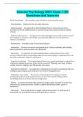 General Psychology 2301 Exam 1 &vert;59 Questions and Answers