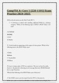 CompTIA A&plus; Core 1 &lpar;220-1101&rpar; Exam Practice 2024-2025 