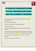5&period;0 AQUATIC & MOSQUITO EXAM ACTUAL 2025&sol;2026 QUESTIONS AND 100&percnt; CORRECT ANSWERS