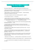 Psychology 2301 Exam 1 chapters 1-4 &vert;38 Questions and Answers