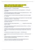 AERIAL APPLICATION STUDY GUIDE 2025&sol;2026 QUESTIONS AND ANSWERS GRADED A&plus;