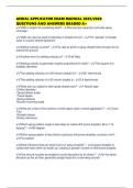 AERIAL APPLICATOR EXAM MANUAL 2025&sol;2026 QUESTIONS AND ANSWERS GRADED A&plus;