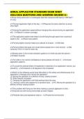 AERIAL APPLICATOR STANDARD EXAM SHEET 2025&sol;2026 QUESTIONS AND ANSWERS GRADED A&plus;